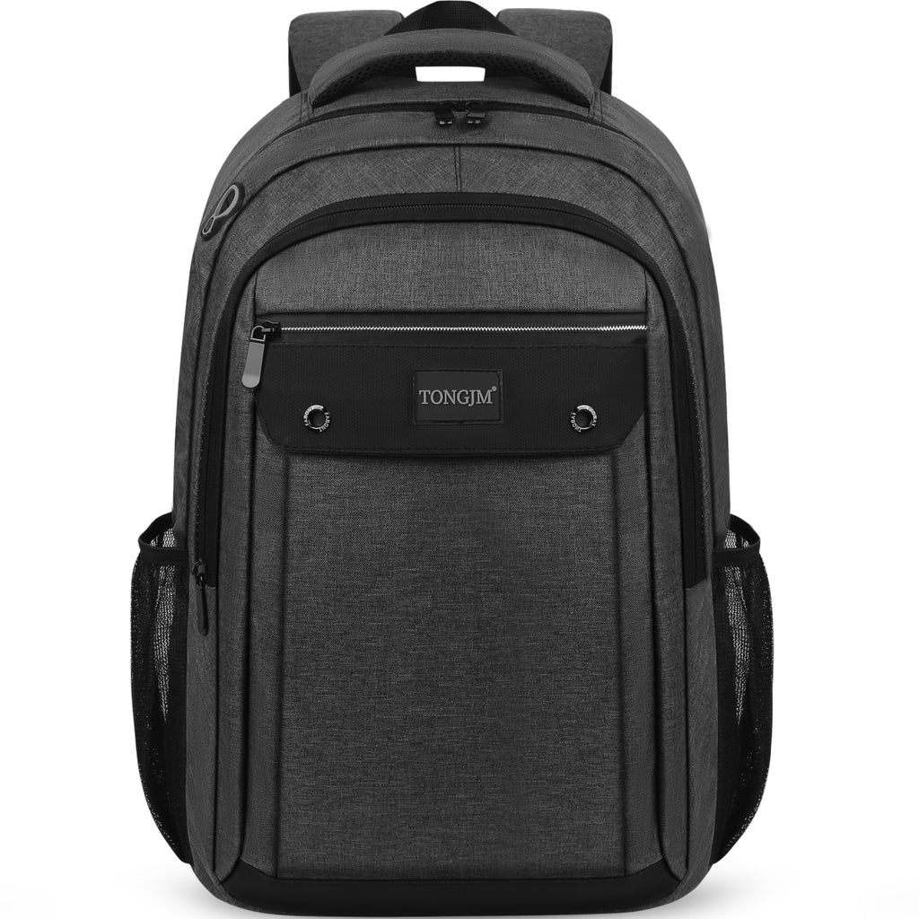 TONGJM Laptop Backpack with USB Charging Port ,Water Resistant Business Travel Bag for Work, School & Daily Commute, Fits 15.6" Laptop