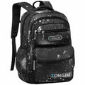 TONGJM School Backpack for Boys Teens Galaxy Starry, Waterproof Lightweight Laptop Bookbag, Ergonomic Daypack for Middle High School, Travel