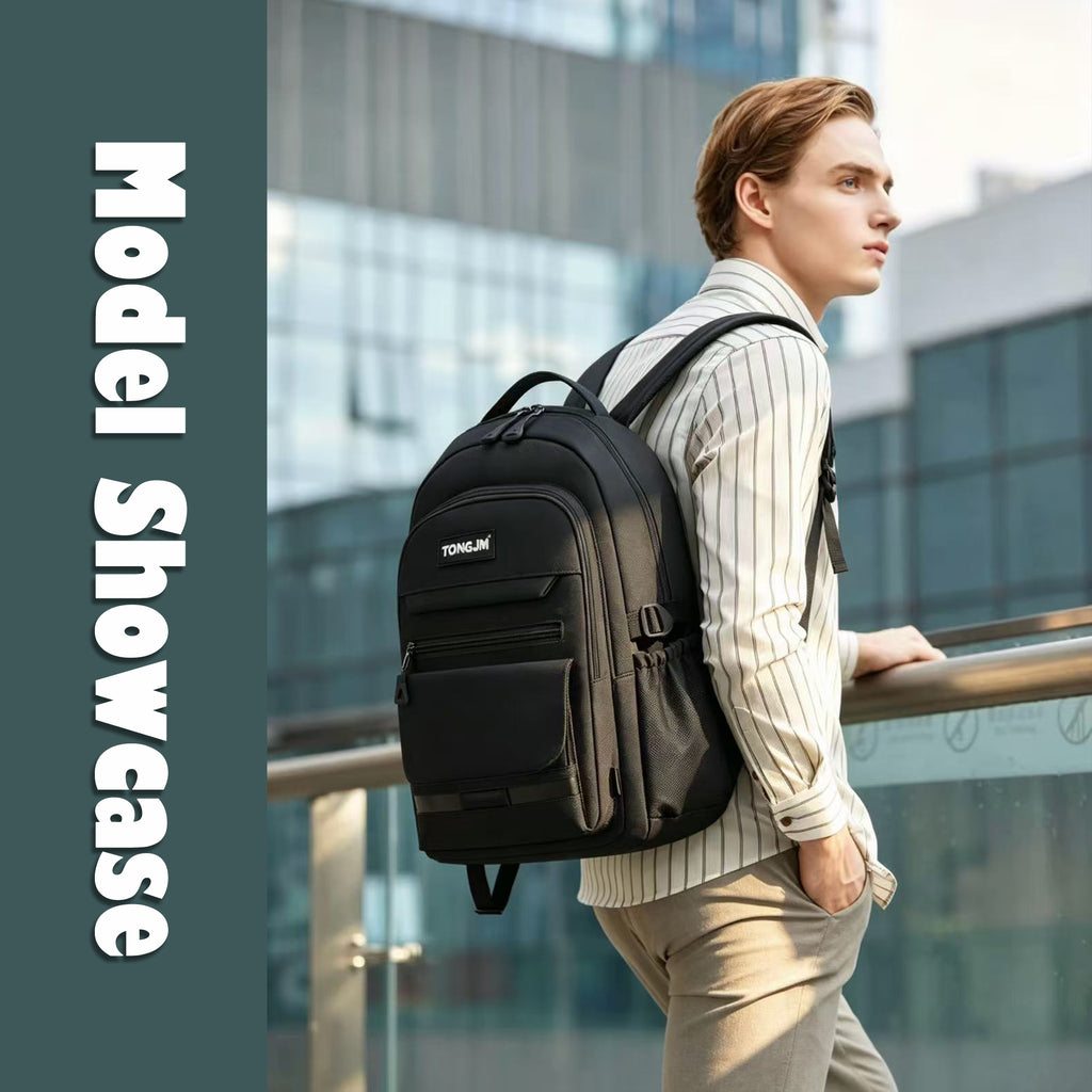 TONGJM School Backpack,Laptop Backpack, Durable Multi-Pocket Daypack for College High School, Office, &Travel
